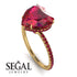 Heart Shape Ruby Ring - Noelle No. 55